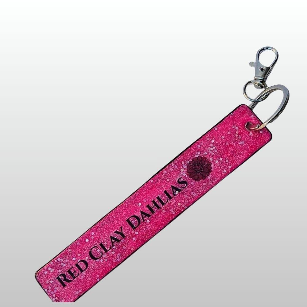 I ❤️ Dahlias Keychain - #001
