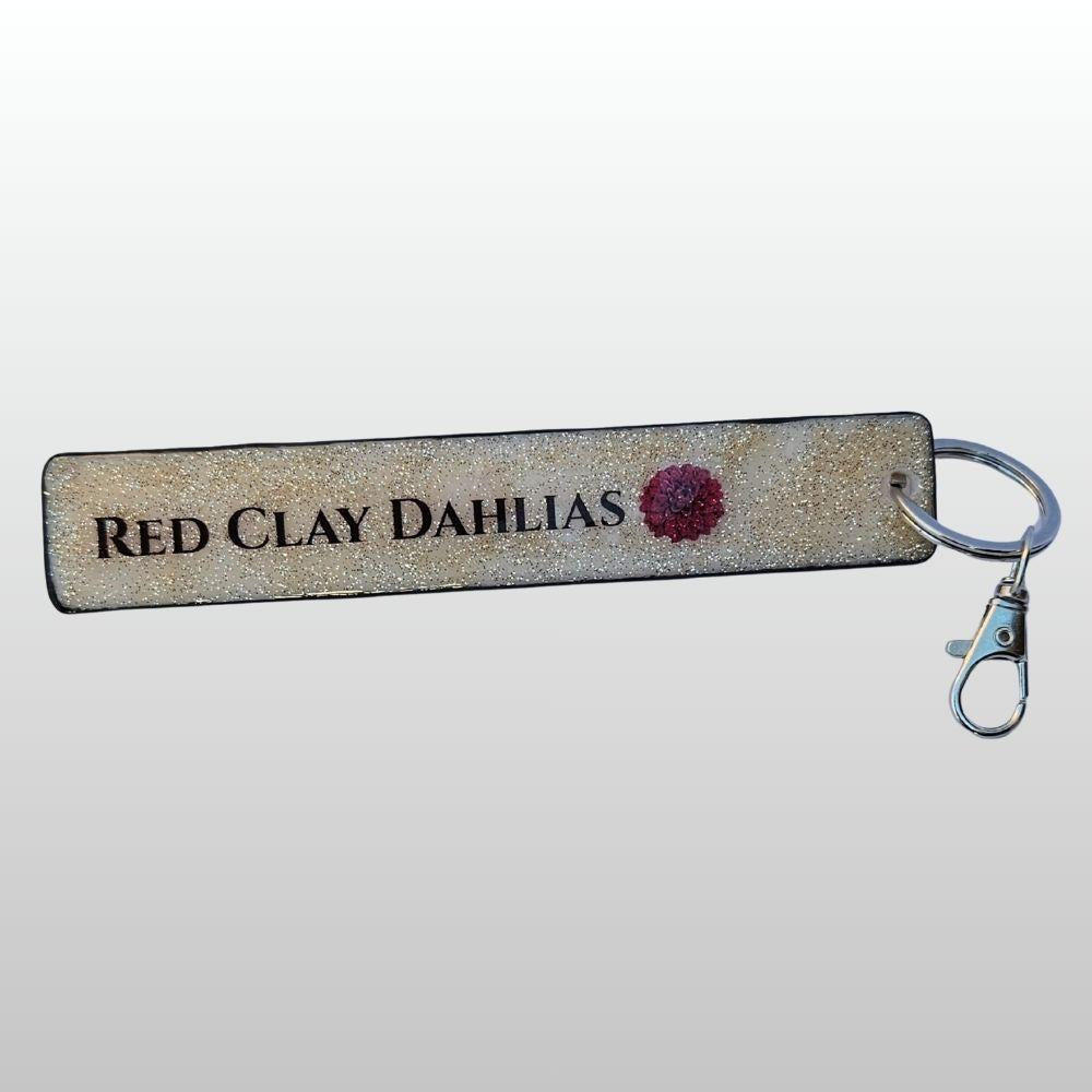 I ❤️ Dahlias Keychain - #003